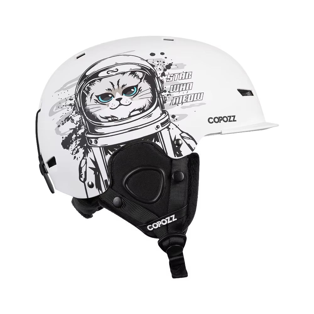 New Ski Helmet Cartoons Half-Covered Anti-Impact Safety Helmet Cycling Ski Snowboard Sports Helmet for Adult and Kids