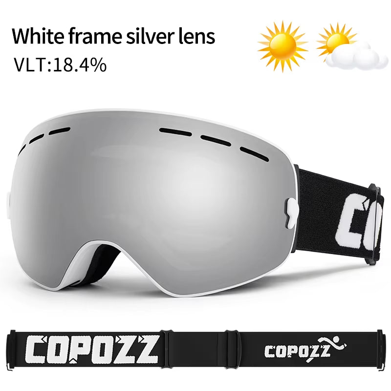 Men Women Brand Ski Goggles Snowboard Goggles Glasses for Skiing UV400 Protection Snow Glasses Anti-Fog Ski Mask Eyewear