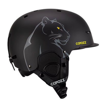 New Ski Helmet Cartoons Half-Covered Anti-Impact Safety Helmet Cycling Ski Snowboard Sports Helmet for Adult and Kids