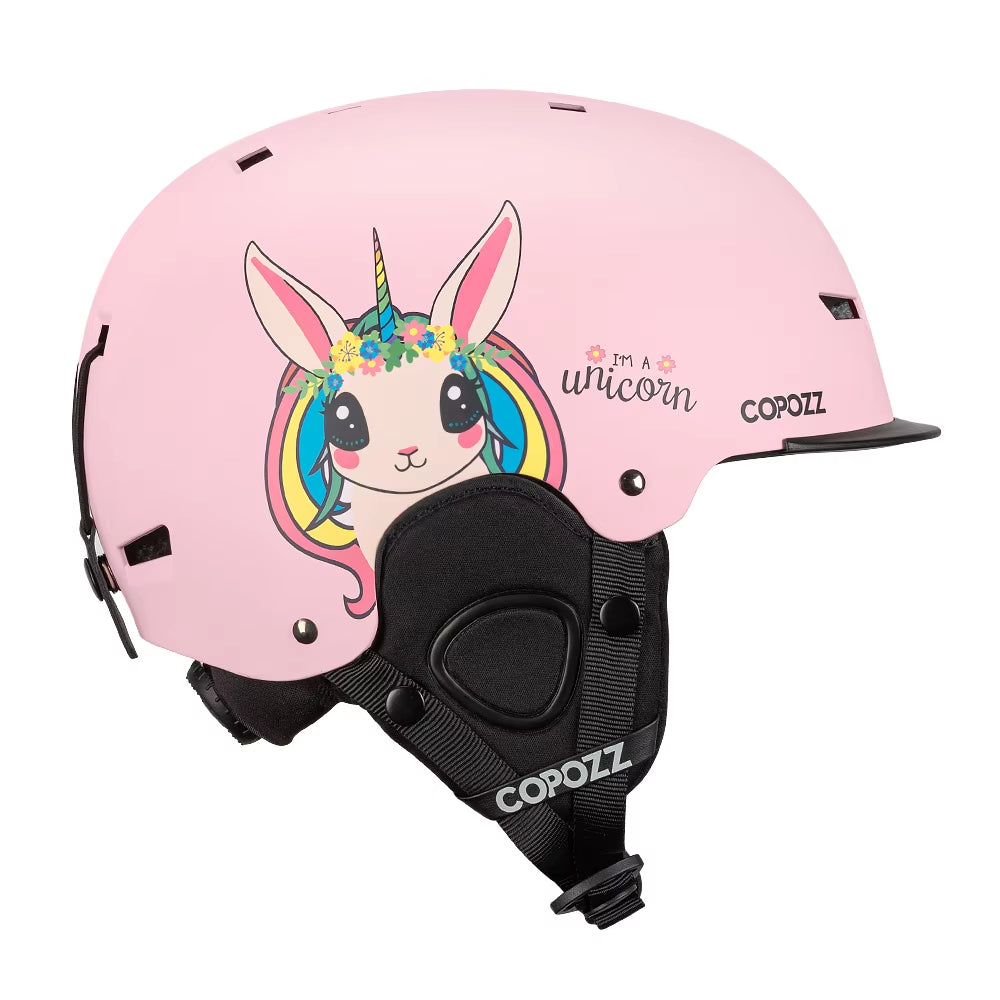 New Ski Helmet Cartoons Half-Covered Anti-Impact Safety Helmet Cycling Ski Snowboard Sports Helmet for Adult and Kids