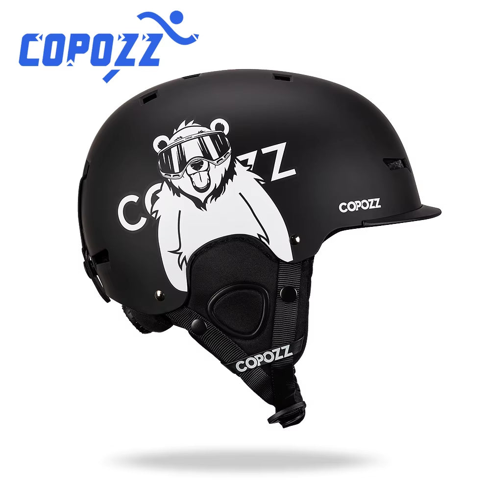 New Ski Helmet Cartoons Half-Covered Anti-Impact Safety Helmet Cycling Ski Snowboard Sports Helmet for Adult and Kids