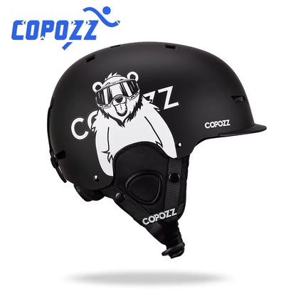 New Ski Helmet Cartoons Half-Covered Anti-Impact Safety Helmet Cycling Ski Snowboard Sports Helmet for Adult and Kids