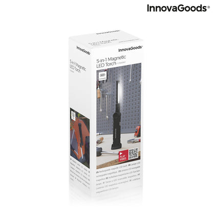 5-In-1 Rechargeable Magnetic LED Torch Litooler InnovaGoods