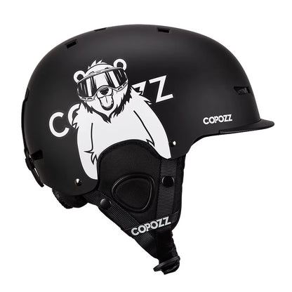 New Ski Helmet Cartoons Half-Covered Anti-Impact Safety Helmet Cycling Ski Snowboard Sports Helmet for Adult and Kids