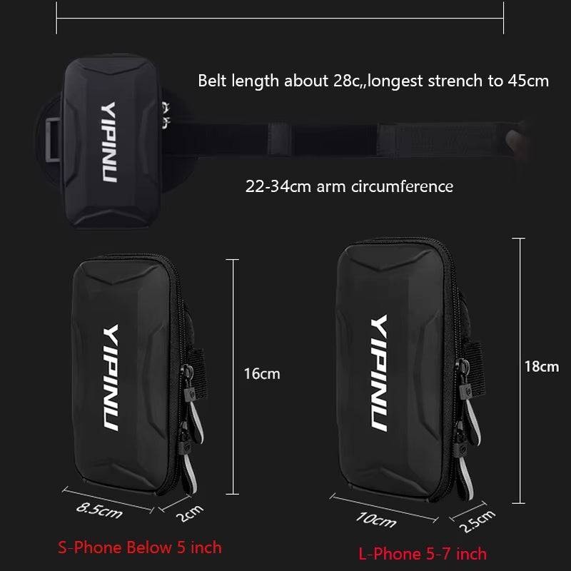 Men Women Waterproof Reflective Sports Arm Bag Fitness Night Running Jogging Cycling Phone Case Holder Wallet Armband Pouch