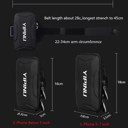 Men Women Waterproof Reflective Sports Arm Bag Fitness Night Running Jogging Cycling Phone Case Holder Wallet Armband Pouch