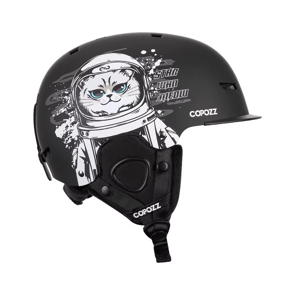 New Ski Helmet Cartoons Half-Covered Anti-Impact Safety Helmet Cycling Ski Snowboard Sports Helmet for Adult and Kids