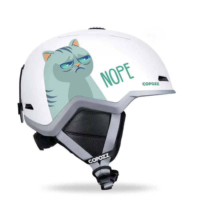 Winter Ski Snowboard Helmet Half-Covered Anti-Impact Safety Helmet Cycling Snowmobile Skiing Protective for Adult and Kid