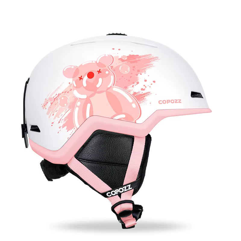 Winter Ski Snowboard Helmet Half-Covered Anti-Impact Safety Helmet Cycling Snowmobile Skiing Protective for Adult and Kid