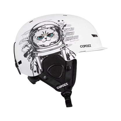 New Ski Helmet Cartoons Half-Covered Anti-Impact Safety Helmet Cycling Ski Snowboard Sports Helmet for Adult and Kids