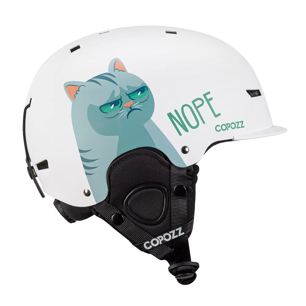 New Ski Helmet Cartoons Half-Covered Anti-Impact Safety Helmet Cycling Ski Snowboard Sports Helmet for Adult and Kids