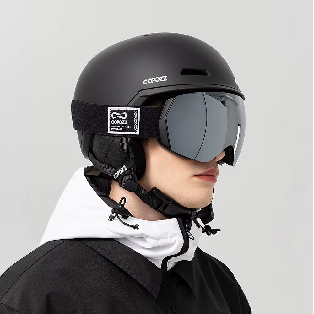 Winter Ski Snowboard Helmet Half-Covered Anti-Impact Safety Helmet Cycling Snowmobile Skiing Protective for Adult and Kid