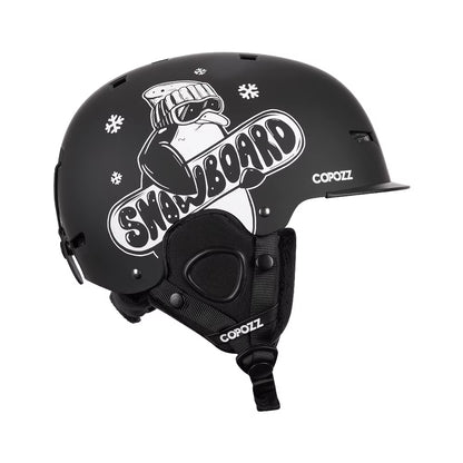 New Ski Helmet Cartoons Half-Covered Anti-Impact Safety Helmet Cycling Ski Snowboard Sports Helmet for Adult and Kids